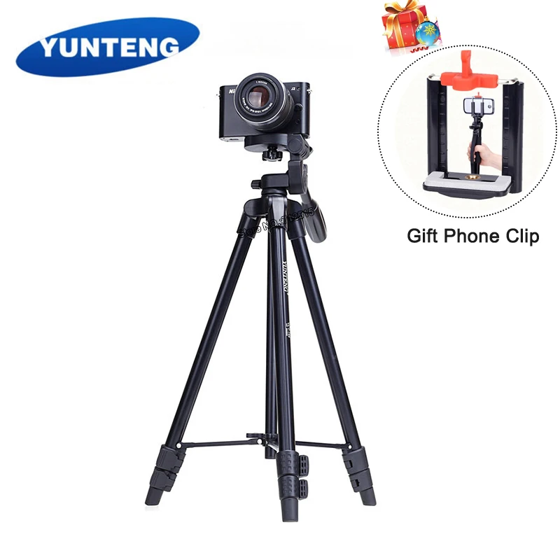 

VCT-520RM Lightweight Aluminum Mirrorless Camera Tripod for Canon M6M5M3M2M50M100 Dslr Mini Travel Tripod for Iphone Cellphone