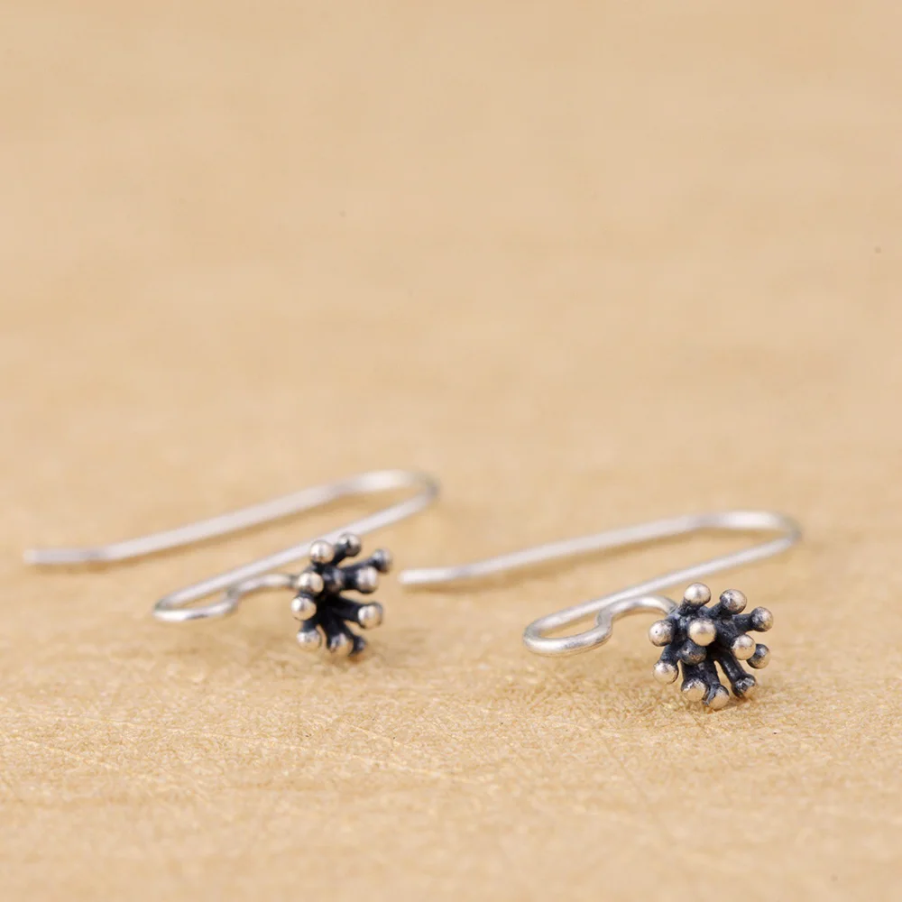 Женские серьги подвески из серебра 925 пробы с цветком|earrings for|earrings for women jewelrydrop