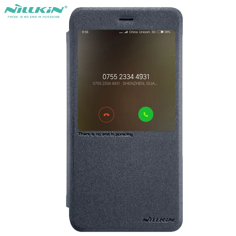 

Nillkin Flip Case For Mi A1 Window View Frosted Leather Cover Case For Xiaomi MI A1 MiA1