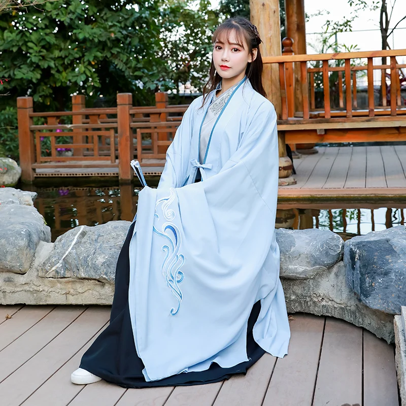 Hanfu взрослых династии Тан костюм женщины Традиционные старинные китайские костюмы мужчины народные выступления одежда сценический наряд DNV11609