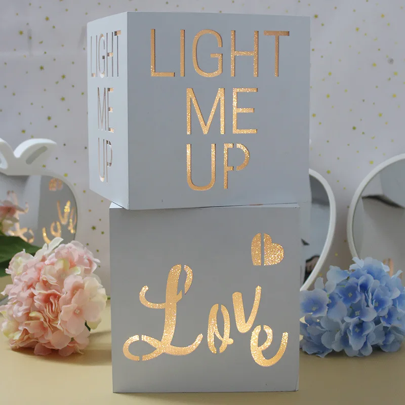 

Decor Night Light Led Wood Letter Lamp Christmas Home Table Decorations Indoor Lighting LOVE XMAS Marquee LED Light Box IY304133