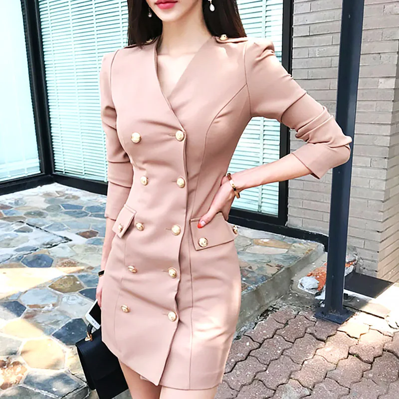 Женское облегающее платье Bonnie Thea Осеннее женское Короткое мини платья офисные