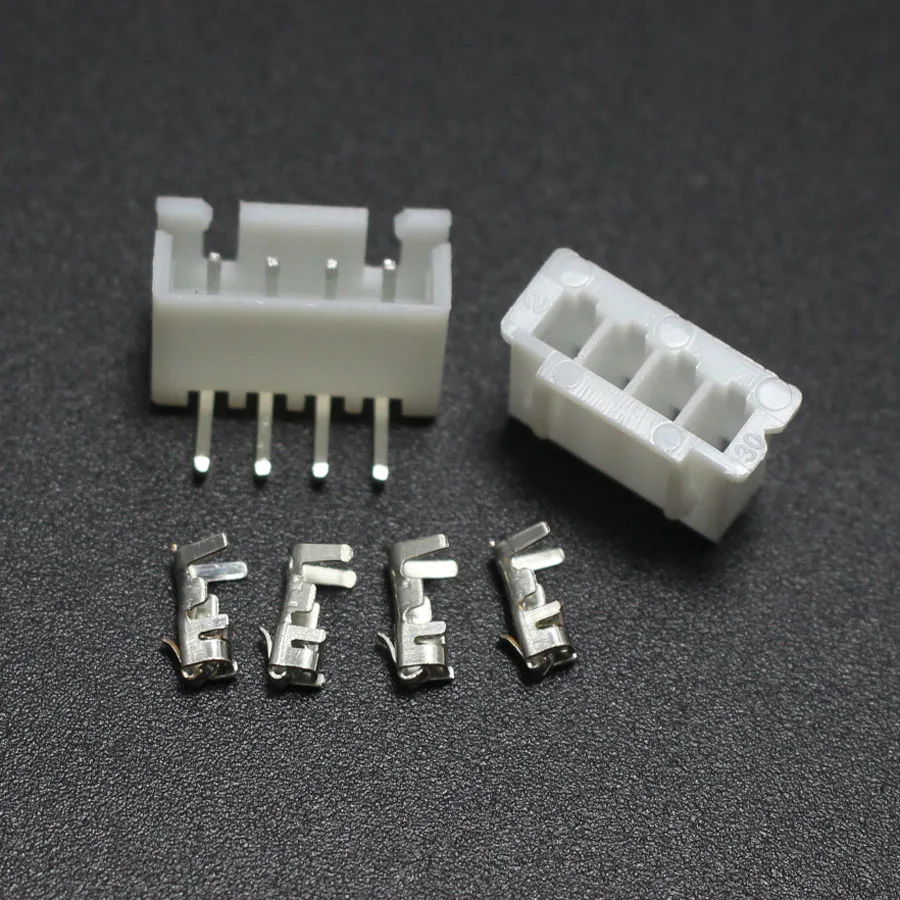 50 комплектов XH2.54 4P разъем 2 54 мм 4Pin XH заголовок с прямым углом + Корпус терминал для