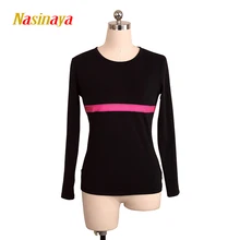 Футболка для фигурного катания на заказ, топы для девочек и женщин, для взрослых, для тренировок, соревнований, Patinaje, для катания на коньках, гимнастики, теплый флис, 10