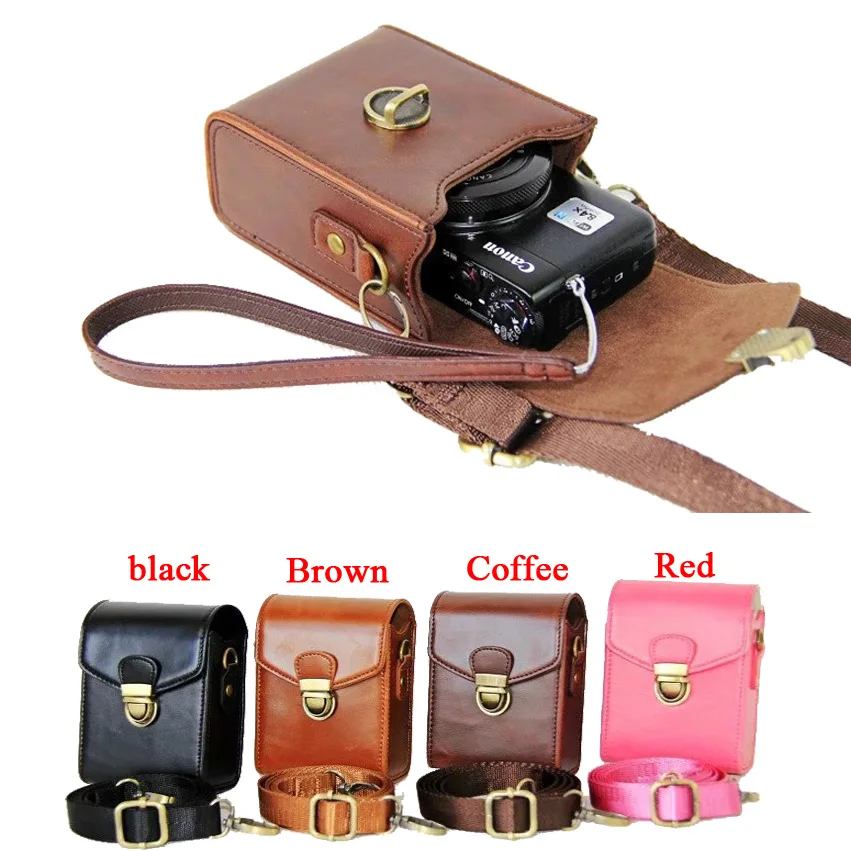 New PU Leather Camera Case For Canon G9X G7X G7X II SX710 SX700 SX720 S95 S90 SX260 SX240 SX275 S90 S120 S110 SX610 SX400