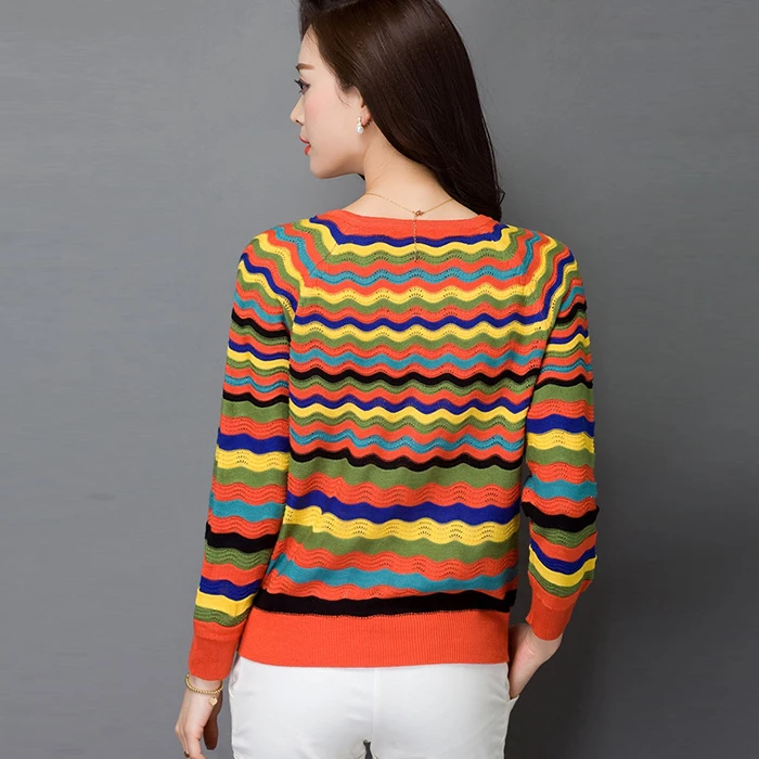 Micosoni женский свитер с длинными рукавами весна и осень тонкий вязаный кардиган размера плюс размеры S M L XL XXL XXXL