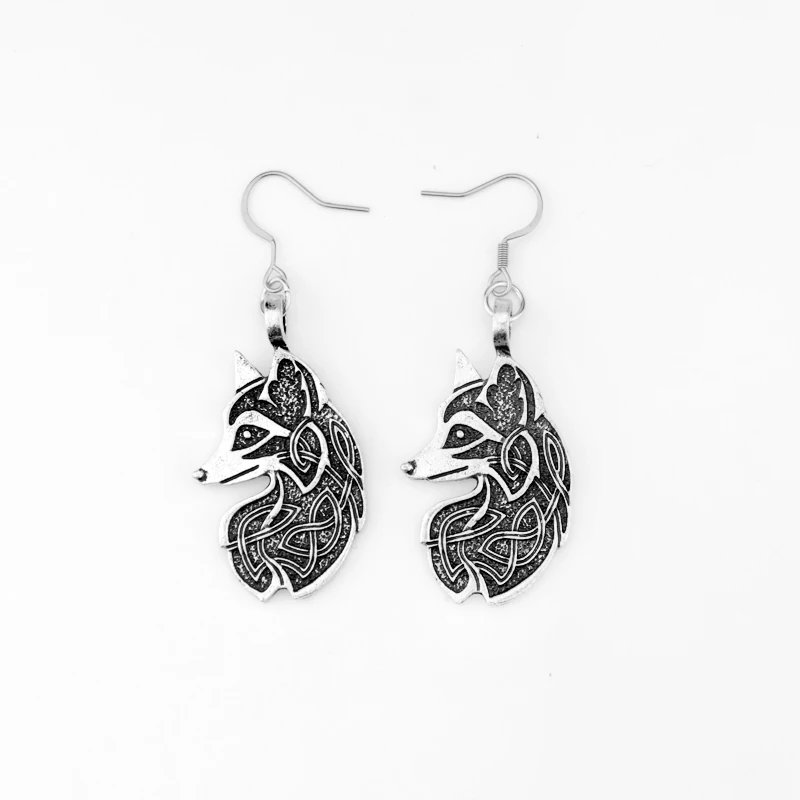 

1pair Viking Fox Earring Jewelry Unique Earring For Women NO Allergy