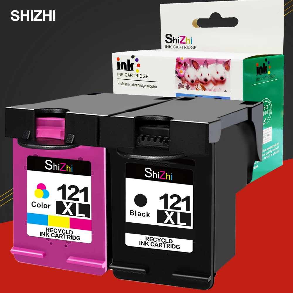 SHIZHI Восстановленный картридж для HP 121 121XL Deskjet serie D2563 F4283 F2423 F2483 F2493 F4213 4275