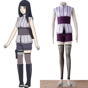 

Naruto fans wear Girls cosplay clothing for Hyuga Hinata women costume for NARUTO THE MOVIE THE LAST free shipping
