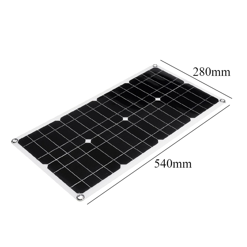 

40W Polysilicon Silicon Solar Panel with Dual USB Port for Car Boat Yacht Battery Chargers PAK55