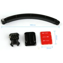 Cycling GoPro Helmet Mount Accessories Set Selfie Arm Surface Base 3M VHB Sticker for Gopro 5 3 4 Session SJCAM Xiaomi Yi 4K Cam