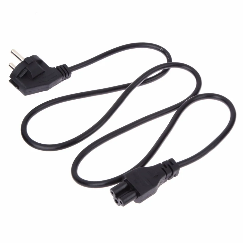 1m Universal EU Standard 3 Prong 2 Pin AC Laptop Power Cord Adapter Cable Black Computer Cables Connectors High Quality 1m Universal EU Standard 3 Prong 2 Pin AC Laptop Power Cord Adapter Cable Black Computer Cables Connectors High Quality