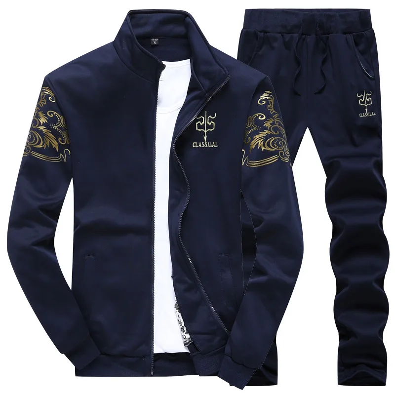

Sportswear 2019 Running Spring Autumn Tracksuit Man Men Sport Brand Tracksuits Outwear Set 2 Pieces Gym Sport Suit for Men