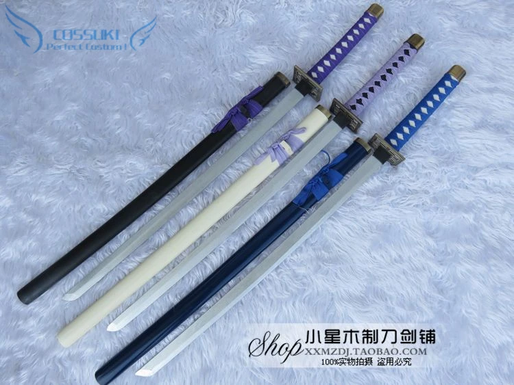 

High Quality Bleach Kuchiki Byakuya Senbonsakura Zanpakutou Katana Prop Samurai Sword Weapon Wooden Blade 100CM Cosplay Prop