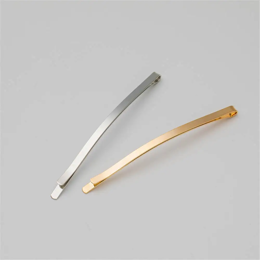 5PCs Simple Metal DIY Snap Hair Clips Girls Hair Clip Claw Barrette Pin For Womens Hairgrips BB Clips Tool Headwear Accessories