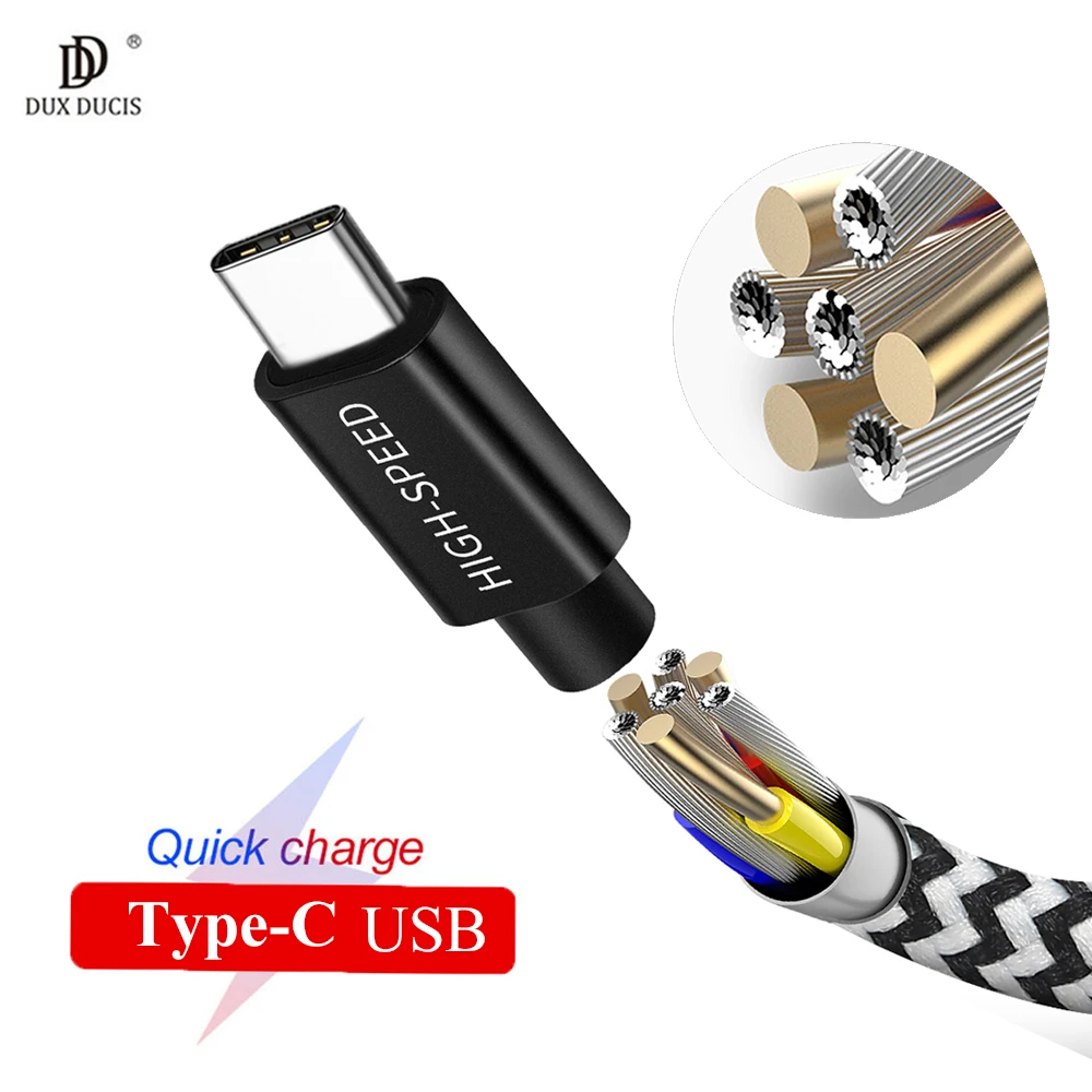 

USB Type C Cable For Samsung Galaxy S10 9 Plus Original Fast Charging Data Cable For Huawei Mate 20 Pro Phone Charger Cord USB-C