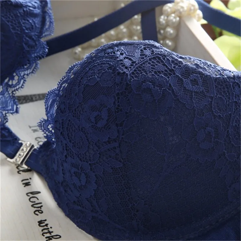 Women Lingerie Lady Push Up Bra Set Lingerie Sexy Front Buckle Bra Front Closure U Shape Bras