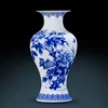 Elegant Jingdezhen Blue and White Porcelain Vases Fine Bone China Vase Peony Decorated High Quality Ceramic Vase 4