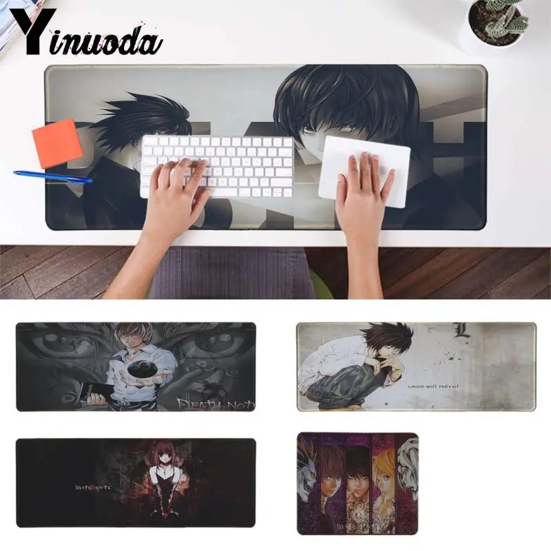 

Yinuoda Funny Light Yagami and L Death Note Rubber Mouse Durable Desktop Mousepad Rubber PC Computer Gaming mousepad