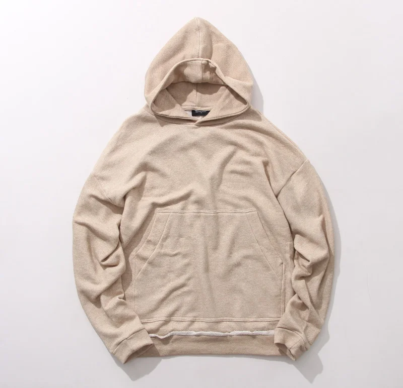 beige pullover hoodie men's