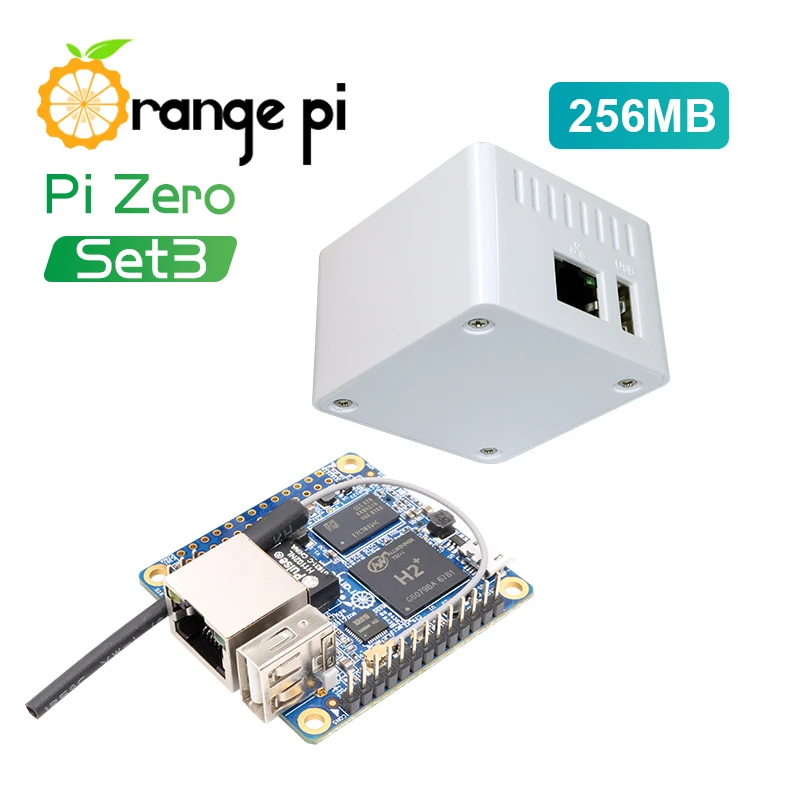 

Orange Pi Zero Set3: Orange Pi Zero256MB+Protective White Case ,H2+ Quad Core Open-source development board
