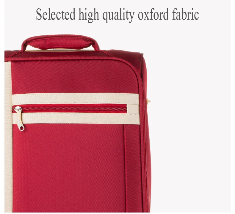 Для женщин's чемодан в стиле ретро серия 20 мм/22 мм/24 дюйма, сумка из ткани Оксфорд и прокатки Чемодан Спиннер брендовая Дорожная сумка на колесиках, чемодан