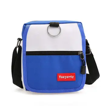 

MISS M Women's Men's Canvas Bag Hong Kong Harajuku Style Contrast Color Small Bag Korean Style Fashionable Casual Messenger Bag