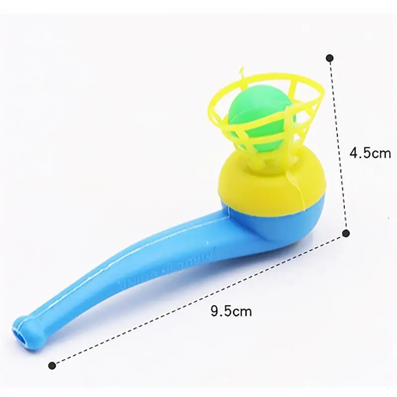 12PCS Pipe Ball Party Gifts Colorful Magic Blowing Pipe Floating Ball Children Toys Party Favors Kids Magic toy