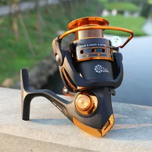 Spinning Fishing Reel 12BB + 1 Bearing Balls 500-9000 Series Spinning Reel Boat Rock Fishing Wheel for Freshwater Saltwater Fish