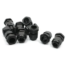 10 шт. водонепроницаемый PG13.5 модель 6-12 мм Кабель Диапазон кабели сальник черный