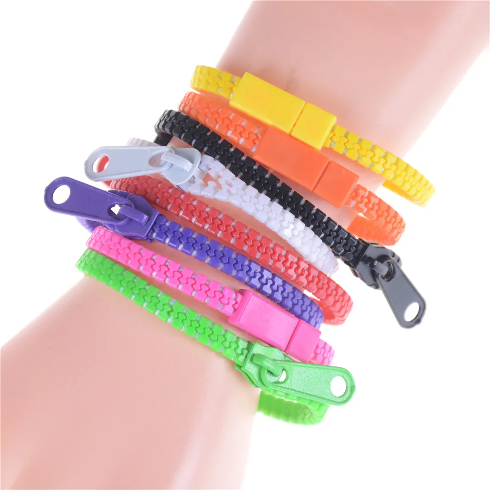 

10Pcs/set Zipper Bracelet Kid Hand Sensory Toys Stress Reliever Focus Killing Fidget Toy