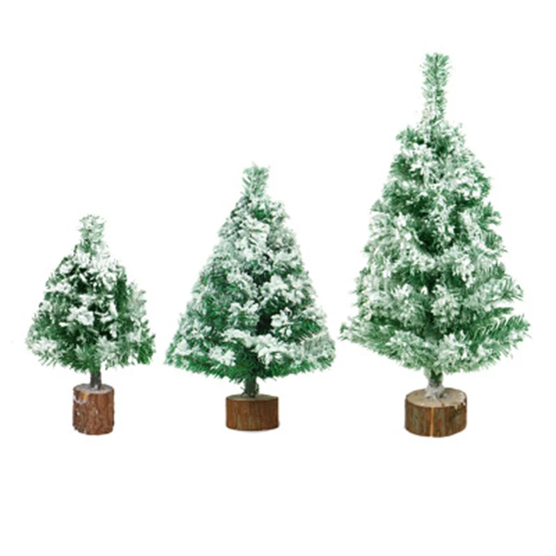 

Simulation Green Encrypted Flocking Mini Christmas Tree Desktop Decoration Christmas Decoration Cedar Tree