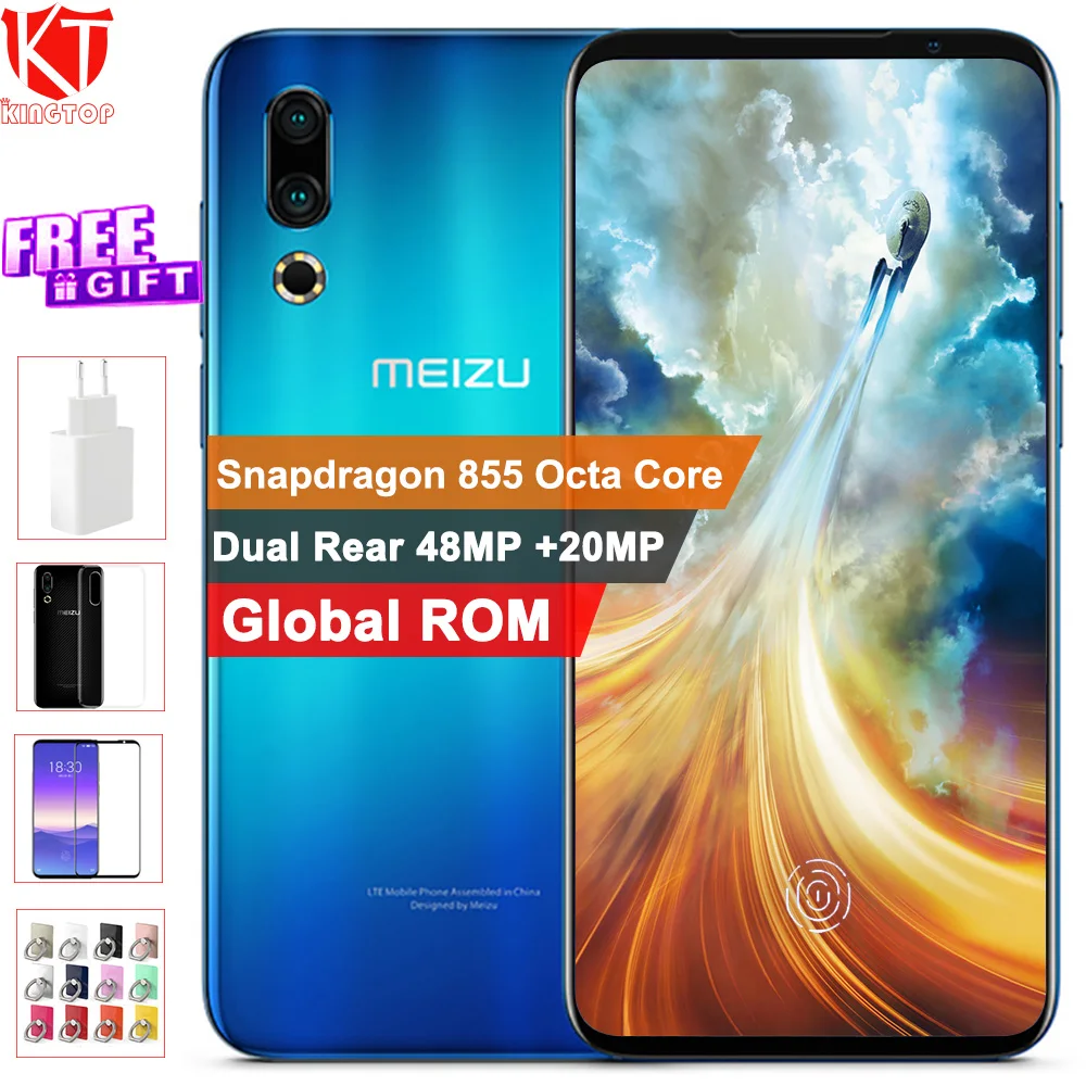 Оригинальный мобильный телефон Meizu 16s с глобальной прошивкой 6 2 дюймов 8 ГБ 128