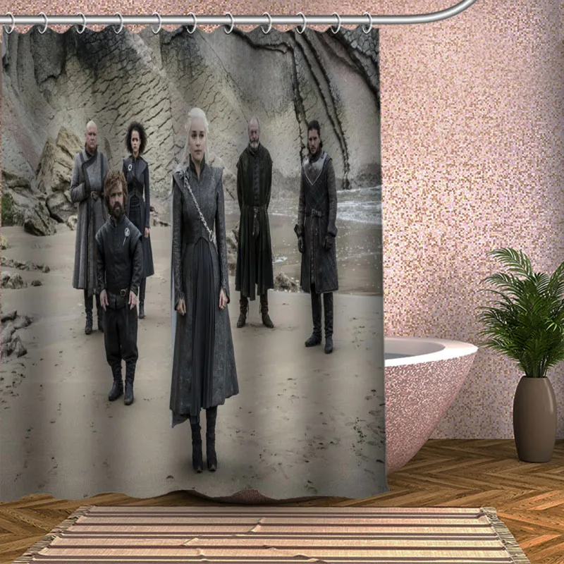 

Game of Thrones Shower Curtain Eco-friendly Modern Fabric polyester Custom Bath Curtains Home Decor Curtains