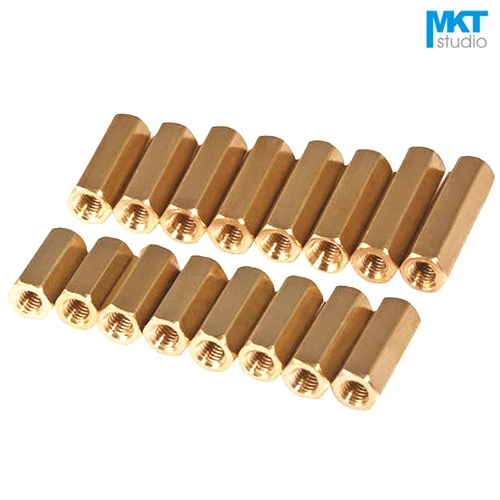 

20Pcs M3*10/11/12/13/14/15mm Female Copper Internal Screws Through Hole Pillars Nuts
