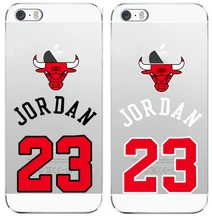 NBA Chicago Micheal Jordan 23 Jumpman Soft Phone Case Cover Coque Fundas For iphone 7Plus 7 6 6S 6Plus SE 5 5S 5C 4 4S SAMSUNG