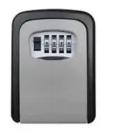 Outdoor Storage Boxes Safe Key Box With 4 Digit Wall Mounted Combination Password Keys Hook Organization