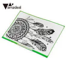 Amzdeal 3 шт. мечта наклейка "Ловец снов" ретро перо с живописным узором виниловые наклейки в виде Фотообоев c переводными картинками Стикеры для Macbook Air ноутбук Retina