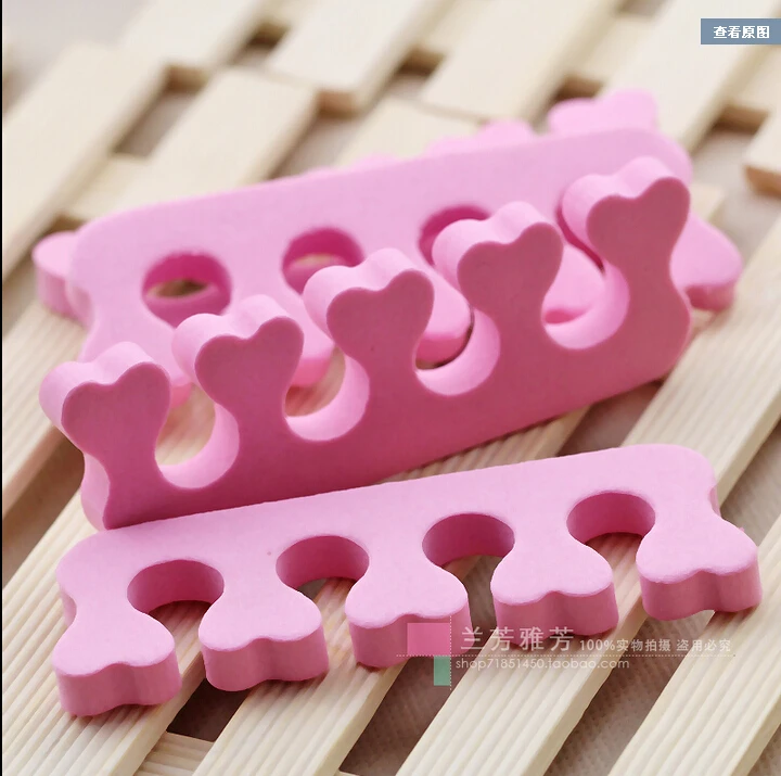 

200Pcs Sponge Foam Finger Toes Separator Soft Hear-shaped Tips Separador Nail Art Salon Manicure Separadores Tools #TM09#