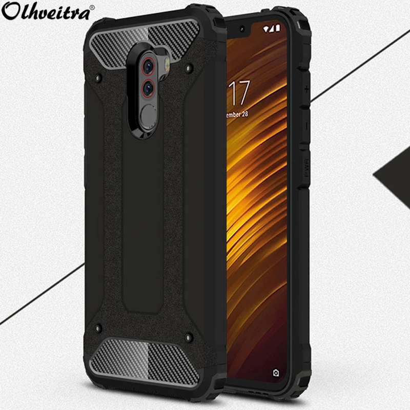 Back Cover For Xiaomi Pocophone F1 Poco F1 Case Hybrid Armor Anti Shock