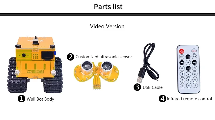 Программируемый робот автомобиль гусеничный робот умный автомобиль готовое приложение и пульт дистанционного управления видео версия w/камера