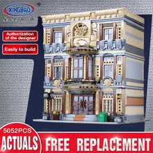 Série Cidade XingBao 01005 5052 Pcs Genuína Criativo MOC O Museu Marítimo Set Crianças Presentes Modelo de Blocos de Construção Tijolos Brinquedos