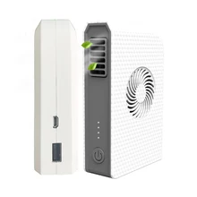 Переносной миниатюрный перезаряжаемый фонарик вентилятор power Bank USB вентилятор для зарядки мобильного телефона зарядное устройство бесшумный Карманный вентилятор без лопастей вентилятора