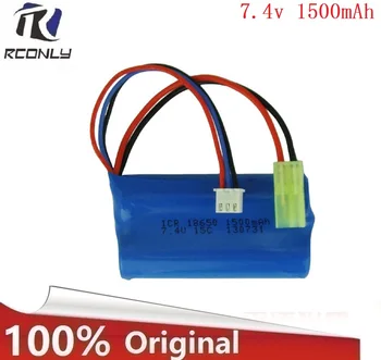 

7.4V 1500mAH Remote control aircraft remote control helicopter 7.4V 1500mAH KET universal battery small Tamiya plug 18650