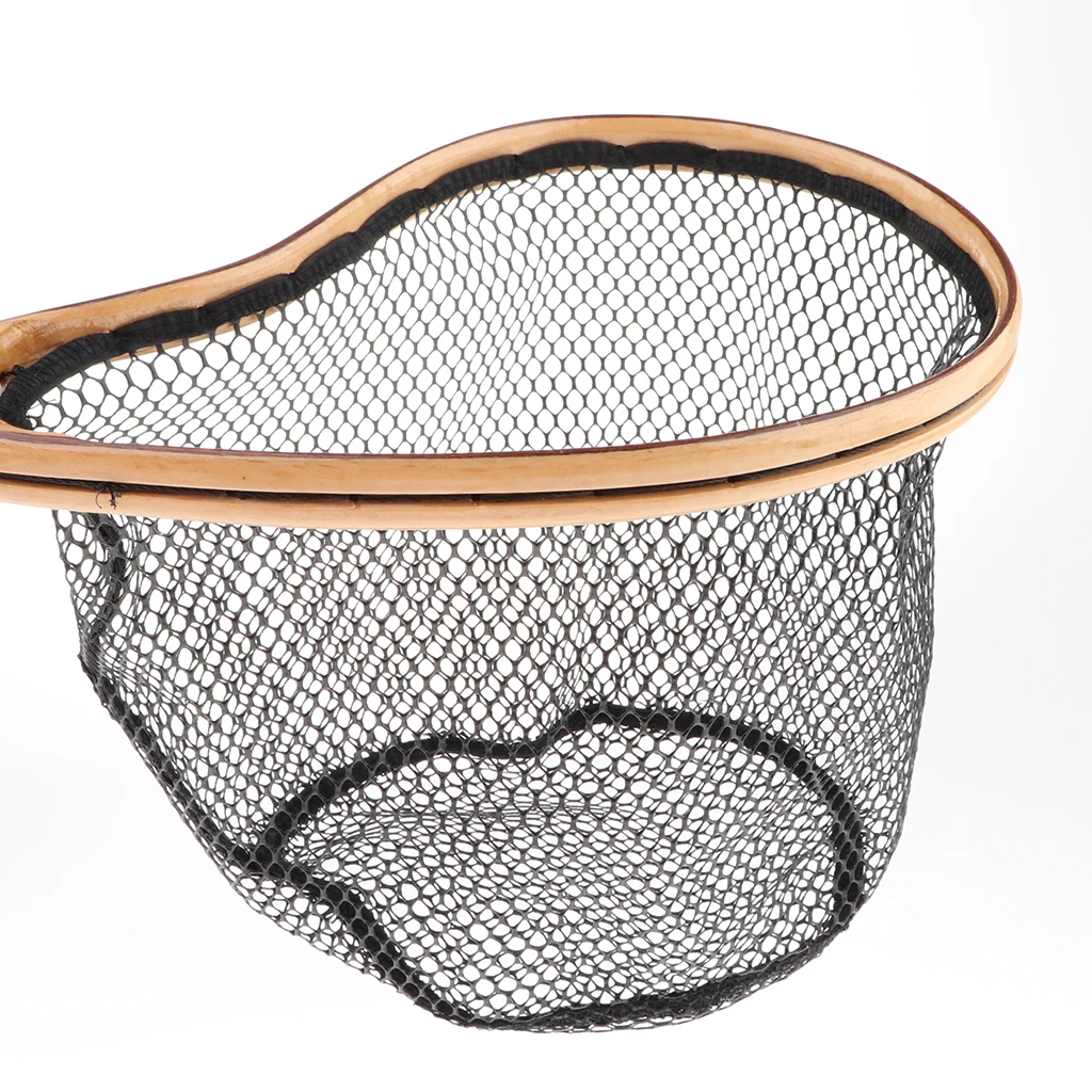 Rede de Pesca com Mosca Rede de Pouso Net com Alça de Pesca Malha Truta Captura Ferramentas Liberação Dobrável Enfrentar 35*20cm 5 liberação dobrável net com alça de pesca enfrentar ferramentas