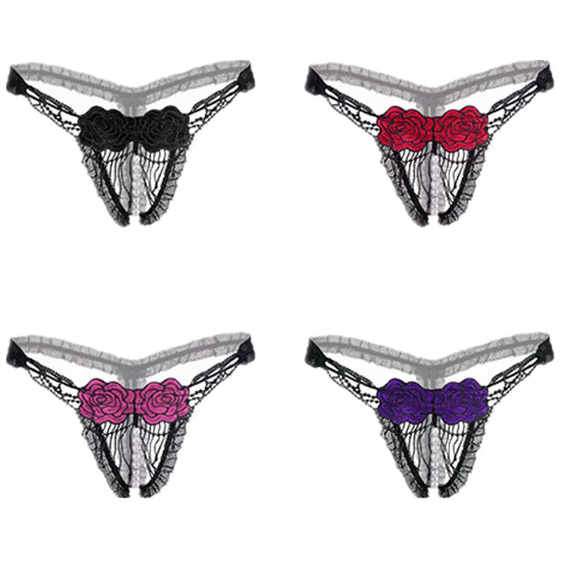 

Sexy Lingerie Exotic Pants Lace gstring thong Underwear Sexy costumes Gay Pants Sexy Panties Low Waist pearl Panties briefs