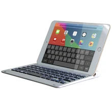 Keyboard For iPad Pro 12.9 Tablet Thin Flip Stand Removable Wireless Bluetooth Aluminum Keyboard PU Leather For iPad Pro 12.9
