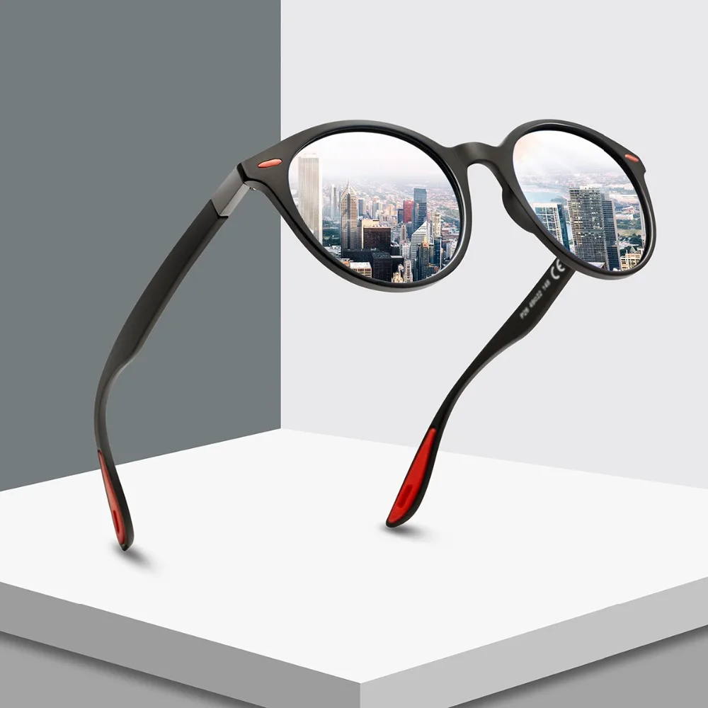 

SIMPLESHOW New Fashion Men's Round Polarized Sunglasses High Quality Sun Glasses Women Men Driving Eyeglasses oculos de sol