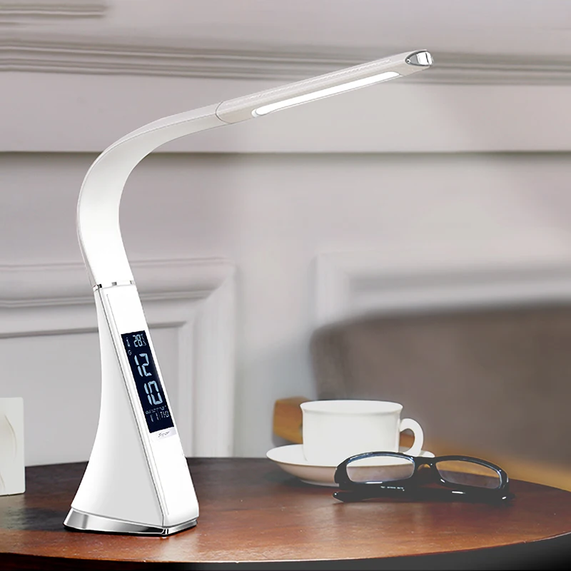 WoodPow Bright Business LED Desk Lamp Rechargable Dimmable ...