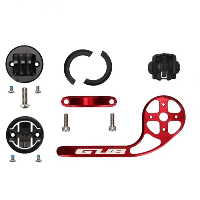 Best GUB New Arrivals Red Carbon Fiber Road MTB Bike Bicycle Handlebar Extender for Stopwatch Camera Outdoor Sports Cycling Tools 2